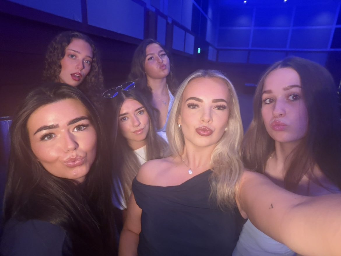 Group selfie on a night out